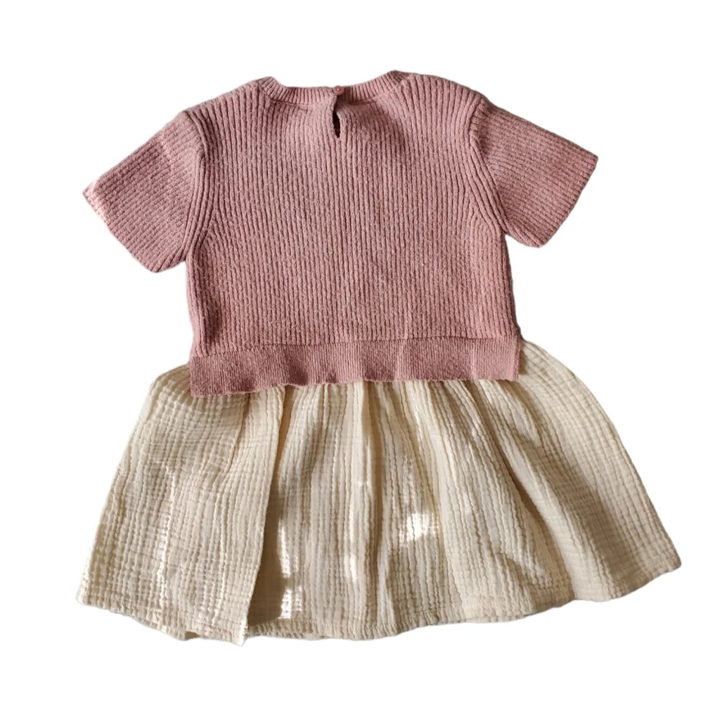 Zara Sweater Gauze Dress